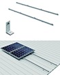 1x Estructura fotovoltaica con perfilería de aluminio.